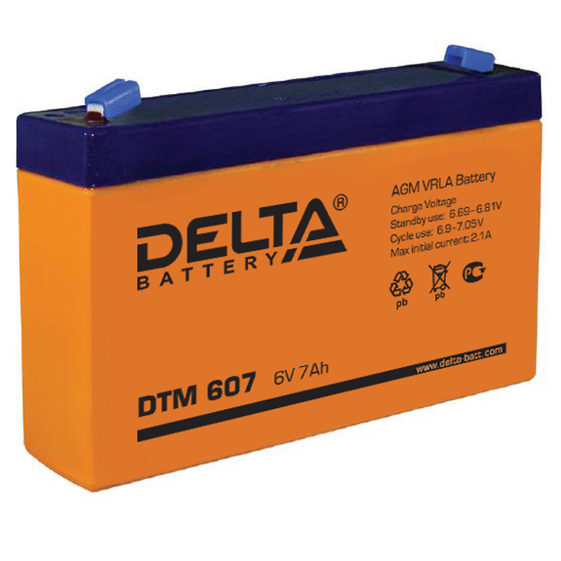 батарея Delta DT DTM 607 (DTM 607)                                                7ah 6V - купить в Нижнем Новгороде